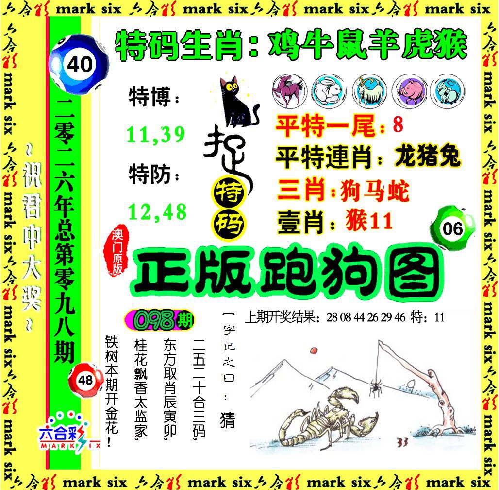 098期正版跑狗图[图]