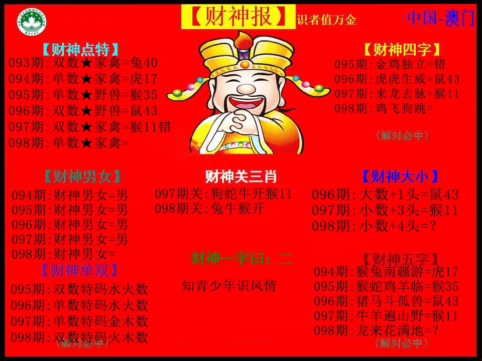098期红财神[图]